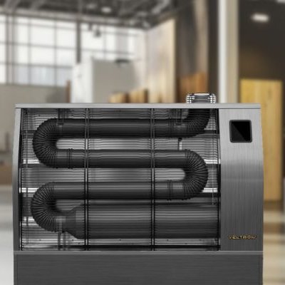 Ausstellungshalle mit Heizung